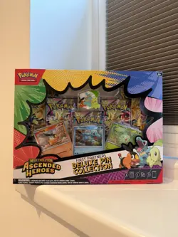 Pokemon TCG Ascended Heroes First Partners Deluxe Pin Collection Mega Evolution - Image 1