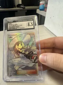 [CGC 8.5 NM/MINT+] Lillie 147/149 Ultra Rare - Holo Pokemon TCG (2017) - Image 1