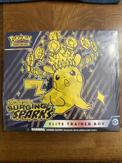 Pokemon TCG Surging Sparks Sealed Elite Trainer Box ETB New/Sealed - Image 1
