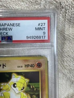 1998 Pokemon Japanese Gym Brock's Sandshrew #27 PSA 9 Nivi City Gym Deck#2500010 - Image 3