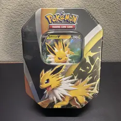 Pokemon TCG Eevee Evolutions Tin (Jolteon V) Sealed New Tin 4 Boosters FREE SHIP 820650809057 - Image 1