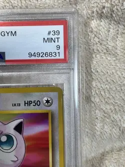 1998 Pokemon Japanese Gym Erika's Jigglypuff #39 PSA 9 MINT Gym Series #2500009 - Image 3