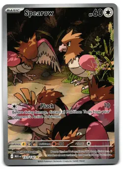 Spearow 151/132 - 🌊 Mega Evolution Illustration Rare Pokemon TCG 🖤 - NM - Image 1