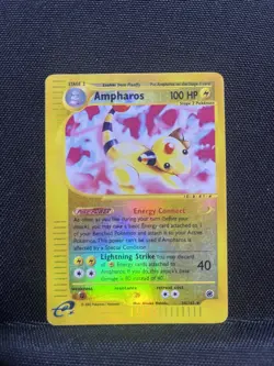 Pokemon TCG Ampharos 34/165 Rare Reverse Holo Expedition Base Set - Image 1