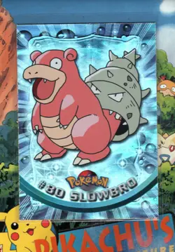 Pokemon TCG Slowbro Topps TV Animation Edition 80 Blue Logo HOLO NM - Image 1