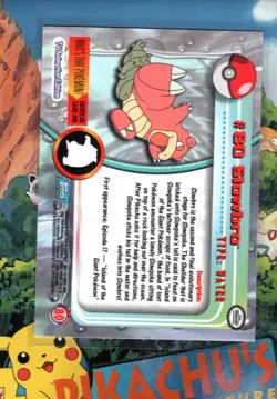 Pokemon TCG Slowbro Topps TV Animation Edition 80 Blue Logo HOLO NM - Image 2