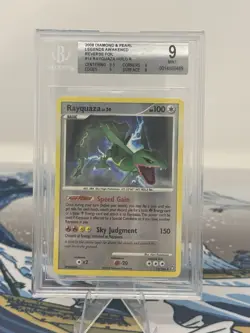 Rayquaza Reverse Foil Pokemon Diamond & Pearl Legends Awakened 2008 BGS 9 - Image 1