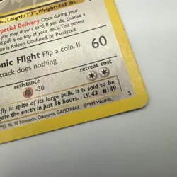 DRAGONITE Black Star Promo 5 1999 WB Pokemon The First Movie WOTC Vintage - Image 5