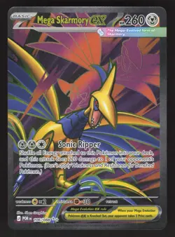 Mega Skarmory ex 106/088 Pokemon TCG ME03: Perfect Order NM - Image 1