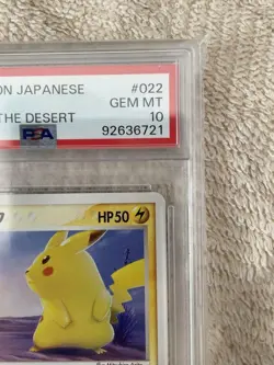 2003 Pokemon Japanese Pikachu #022 Miracle of the Desert PSA 10 #2500026 - Image 3