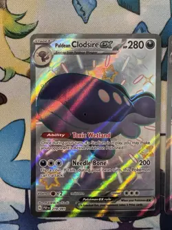 Pokemon TCG Paldean Clodsire EX 219/091 Shiny Ultra Rare Paldea Fates - Image 2