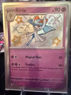 Kirlia 154/091 Shiny Rare Paldean Fates Pokemon Near Mint - Image 1