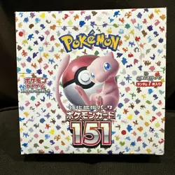 Pokemon Japanese 151 Booster Box Sealed No Shrink Wrap - Image 1