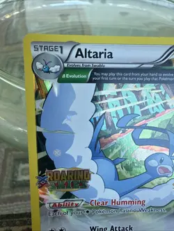 2015 Pokemon Altaria XY46 Roaring Skies Prerelease STAFF Promo Holofoil LP/MP - Image 3