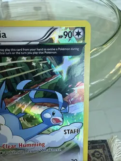 2015 Pokemon Altaria XY46 Roaring Skies Prerelease STAFF Promo Holofoil LP/MP - Image 4