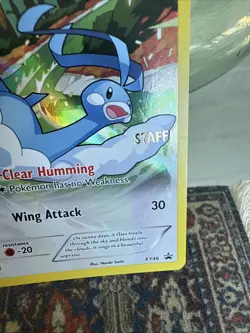 2015 Pokemon Altaria XY46 Roaring Skies Prerelease STAFF Promo Holofoil LP/MP - Image 5