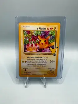 Birthday Pikachu Holo 24 Celebrations Classic Collection Pokemon 2021 NM - Image 1
