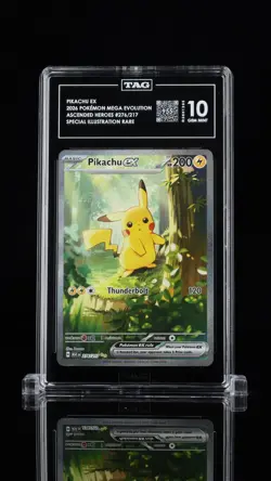 TAG 10 Pokemon 2026 Pikachu ex 276/217 SIR Ascended Heroes GEM MINT NO DINGS - Image 2