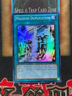 Yugioh Machine Duplication OP08-EN008 Super Rare NM - Image 1