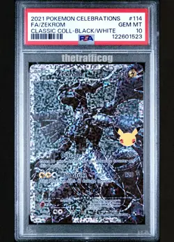 PSA 10 Pokemon 2021 Zekrom 114 Full Art Celebrations 25th Anniversary classic - Image 1