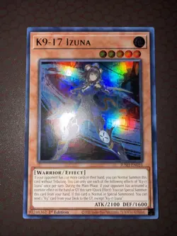 Yu-Gi-Oh! K9-17 Izuna - JUSH-EN031- Ultra Rare - 1st Edition NM! - Image 2