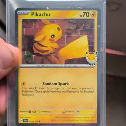 Pokemon Pikachu Promo Holo Basic Card 051/162 Miscellaneous Cards Random Spark - Image 1