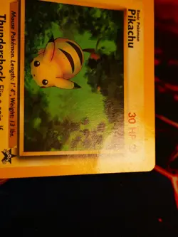 HP Pokemon PIKACHU Card BLACK STAR PROMO Set #27 The Power of One Movie Non-Holo - Image 2