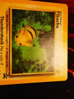 HP Pokemon PIKACHU Card BLACK STAR PROMO Set #27 The Power of One Movie Non-Holo - Image 3