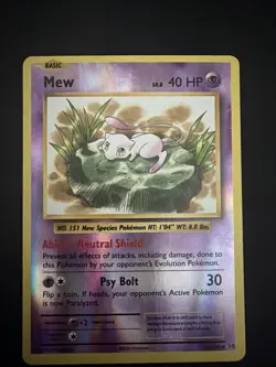 Pokemon Mew TCG Evolutions 53/108 Reverse Holo Rare NM Card - Image 1