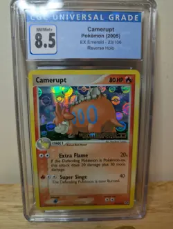 CGC 8.5 Camerupt EX Emerald 23/106 Reverse Holo. Pokemon Card. - Image 1