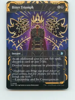 Bitter Triumph - U26 - MTG - Secrets of Strixhaven: Mystical Archive (SOA) - Image 1