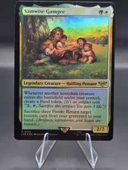 MTG Magic FOIL Samwise Gamgee Lord of the Rings LTR 0222 - Image 1