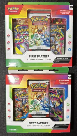 Pokemon TCG First Partner Illustration Collection Series 1 Box English X2 - Image 1