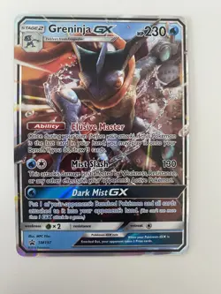 2019 Pokemon Greninja GX SM197 Black Star Promo Holo Detective Pikachu - Image 1