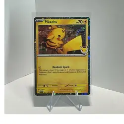 Pokemon Pikachu 051/162 70HP Cosmo Holo Promo English Pokemon TCG Card - Image 1