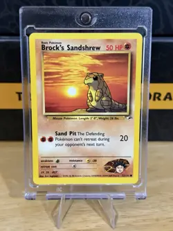 Brock’s Sandshrew 72/132 Gym Heroes 2000 WOTC Pokemon NM - Image 1