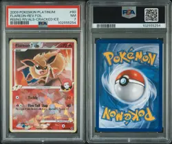 PSA 7 Flareon 60/111 Rising Rivals Reverse Holo Pokemon Slab - Image 3
