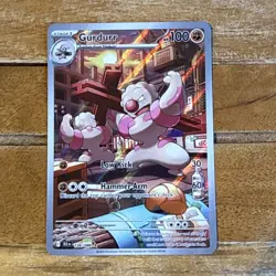 Gurdurr 126/086 Black Bolt Illustration Rare Pokemon TCG - Image 1