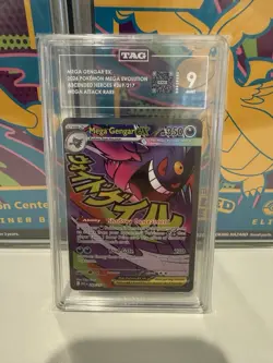 Pokemon TCG Mega Gengar 269/217 Ascended Heroes Mega Attack Rare Tag 9 - Image 1