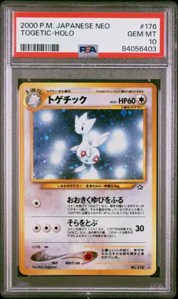 Togetic Pokemon 2000 Holo Neo Genesis Japanese 176 PSA 10 - Image 1