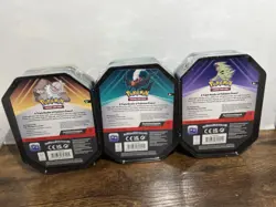 Lot of 6 Triple Whammy Collector Sealed Tin Set Pokemon TCG (18 Booster Packs) - Image 3
