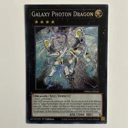 Galaxy Photon Dragon PHHY-EN044 Secret Rare 1st Edition Yugioh Tcg NM Single! - Image 1