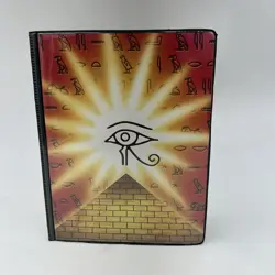 Vintage TOY SITE Ancient Egypt Pyramid Eye Yu-Gi-Oh Trading Card Album Binder - Image 1