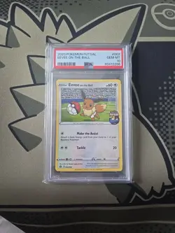 PSA 10 EEVEE ON THE BALL #002 - Futsal 2020 GEM MINT Pokemon Card! - Image 1