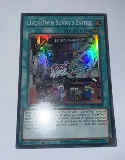 Yugioh Live*Twin Sunny’s Snitch DAMA-EN062 1st Edition Super Rare (NM/M) - Image 1