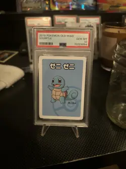 2019 Pokemon Squirtle Playing Card Japanese Old Maid, PSA 10 - Image 1