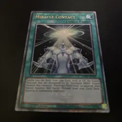 Miracle Contact RA03-EN253 Quarter Century Rare 1st Edition Mint Yugioh Card - Image 1