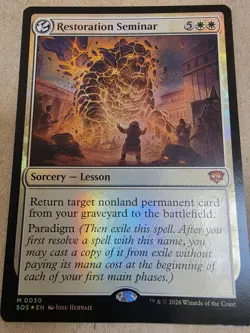 Restoration Seminar - Foil - Secrets of Strixhaven - Mtg - Image 1