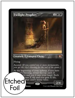 1x Twilight Prophet, Etched Foil, Magic MTG NM - Image 1