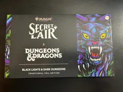 MTG Secret Lair x Dungeons & Dragons FOIL Black Lights & Dark Dungeons SLD NEW - Image 2